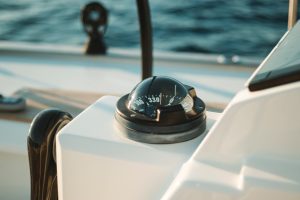 Picture of boat compass to navigate with